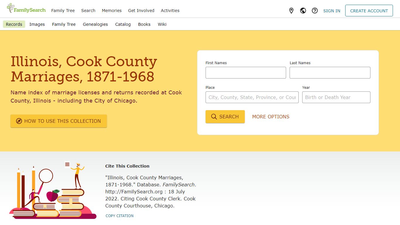 Illinois, Cook County Marriages, 1871-1968 • FamilySearch